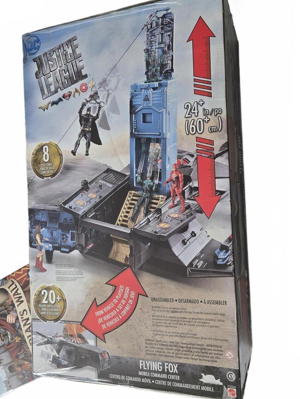 Mattel DC Justice League Flying Fox Mobile Command Center Playset FGG59 NEW